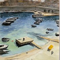 My project for course: Watercolor Travel Journal. Traditional illustration, Watercolor Painting, Sketchbook, and Architectural Illustration project by dolomiti03 - 10.19.2022