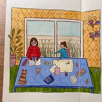 My project for course: Exploratory Sketchbook: Find Your Drawing Style. Un proyecto de Ilustración tradicional, Bocetado, Creatividad, Dibujo, Pintura a la acuarela, Sketchbook y Pintura gouache de Simone Wolfe-Kramers - 03.10.2022