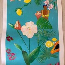 Mon projet du cours : Peinture botanique à l’acrylique. Traditional illustration, Fine Arts, Painting, Acr, lic Painting, and Botanical Illustration project by violainesagna - 10.03.2022