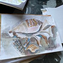 Mon projet du cours : Urban sketching : exprimez votre univers sous une nouvelle perspective. Un projet de Illustration traditionnelle, Esquisse , Dessin, Aquarelle, Illustration architecturale , et Carnet de croquis de Muriel Meynlé - 03.10.2022