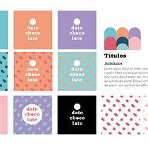 Mi proyecto del curso: Diseño de identidad de marca: Date Chocolate. Un projet de Design , Direction artistique, Br, ing et identité, Design graphique , et Création de logos de Mariana Montoya - 03.10.2022