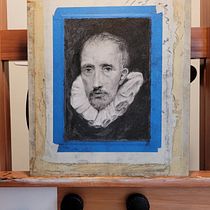 Meu projeto do curso: Retrato realista com carvão vegetal. Ilustração tradicional, Artes plásticas, Desenho, Desenho de retrato, e Desenho realista projeto de filipe_chelles - 03.10.2022