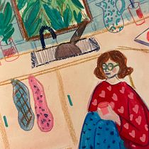 My project for course: Exploratory Sketchbook: Find Your Drawing Style. Un proyecto de Ilustración tradicional, Bocetado, Creatividad, Dibujo, Pintura a la acuarela, Sketchbook y Pintura gouache de olivialinaa - 04.10.2022