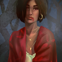 My project for course: Digital Painting of Characters in Photoshop (character from my RPG). Un progetto di Character design, Illustrazione digitale, Disegno digitale e Pittura digitale di ewakozlowska86 - 04.10.2022