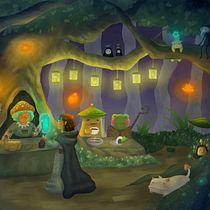 Mi proyecto del curso: Escenas atmosféricas en Procreate: pinta con colores y luces . Ilustração digital e Ilustração tradicional projeto de neus_art98 - 04.10.2022