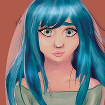 My project for course: Female Character Portraits in Procreate. Projekt z dziedziny Trad, c, jna ilustracja, Ilustracja c, frowa, R, sunek c i frow użytkownika nadinemagdy27 - 03.10.2022