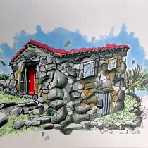 Mon projet du cours : Esquisses d'architecture expressives aux feutres de couleur. Een project van  Schetsen,  Tekening,  Architecturale illustratie, Sketchbook y  Illustratie met inkt van smerinthe - 10.10.2022