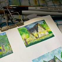 My project for course: Watercolor Travel Journal. Traditional illustration, Watercolor Painting, Architectural Illustration, and Sketchbook project by b_s - 10.04.2022