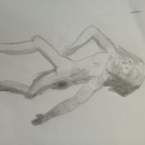 Mi proyecto del curso: Dibujo de la figura humana en movimiento un tanto cartoon o anime Ein Projekt aus dem Bereich Bildende Künste, Skizzenentwurf, Bleistiftzeichnung, Zeichnung und Realistische Zeichnung von lucariozaldivar - 04.10.2022