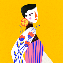 Meu projeto do curso: Técnicas de desenho tradicional com Procreate. Un proyecto de Ilustración tradicional, Dibujo, Ilustración digital, Dibujo de Retrato y Dibujo digital de Vanessa Yumi - 03.10.2022