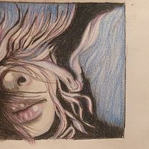My project for course: Chiaroscuro Creative Portrait with Pencils. Un projet de Illustration traditionnelle, Dessin au cra, on, Dessin de portrait, Dessin artistique, Dessin aux cra , et ons de couleur de Kerry Anne Freeman - 05.10.2022