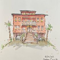 My project for course: Expressive Architectural Sketching with Colored Markers. Een project van  Schetsen,  Tekening,  Architecturale illustratie, Sketchbook y  Illustratie met inkt van Tim Malinowski - 20.08.2022