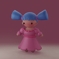 Tamalin, un proyecto del curso: Creación de personajes kawaii en 3D con Blender  Ein Projekt aus dem Bereich Traditionelle Illustration, Design von Figuren, Digitale Illustration, 3-D-Modellierung und Manga von Luna Yahaira Isaza Morales - 05.10.2022