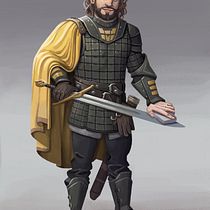 sir strong from house of the dragon. Un progetto di Illustrazione tradizionale, Character design, Illustrazione digitale, Arte concettuale, Disegno digitale e Pittura digitale di mauro perez - 05.10.2022