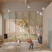 Mon projet du cours : Rendu et collage numérique pour la visualisation architecturale . 3D, Arquitetura, Arquitetura digital, 3D Design, e Visualização arquitetônica projeto de Dilara Kaysal - 05.10.2022