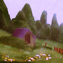 My project for course: Atmospheric Scenes in Procreate: Paint with Color and Light. Ilustração digital e Ilustração tradicional projeto de Anocha Muangngam - 03.10.2022