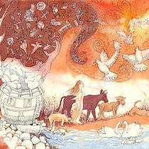 Mein Abschlussprojekt für den Kurs: Aquarelltechnik für traumhafte Illustrationen . Traditional illustration, Drawing, Watercolor Painting, and Editorial Illustration project by Franz Habermacher - 10.05.2022
