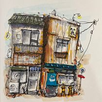 My project for course: Expressive Architectural Sketching with Colored Markers. Sketching, Drawing, Architectural Illustration, Sketchbook & Ink Illustration project by Leopold McGinnis - 10.05.2022