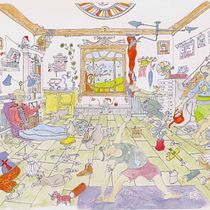 Mon projet du cours : Sketching créatif : remplissez vos illustrations de vie et de détails. Traditional illustration, Sketching, Pencil Drawing, Drawing, Watercolor Painting, Sketchbook & Ink Illustration project by nikholaos - 10.05.2022