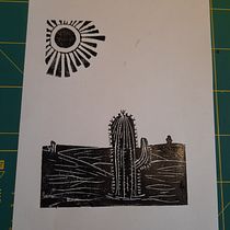 Mein Abschlussprojekt für den Kurs: Moderner Linolschnitt für originelle Drucke. Un progetto di Illustrazione tradizionale, Artigianato, Belle arti e Stampa di katrinisdoingart - 06.10.2022