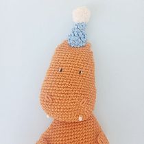 Meu projeto do curso: Amigurumis: confeccione personagens em 2D - Hipopotamo. Accessor, Design, Arts, Crafts, Fiber Arts, Crochet, and Textile Design project by Patrícia Ferreira - 10.06.2022