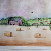Mon projet du cours : Paysages à l'aquarelle : techniques et outils expérimentaux. Projekt z dziedziny  Sztuki piękne,  Malarstwo i Malowanie akwarelą użytkownika Sophie GERARD - 06.10.2022