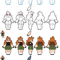 Meu projeto do curso: Design de personagens para animação com Photoshop . Animation, Character Design, and Character Animation project by mary_glow - 10.02.2022