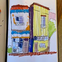 Mein Abschlussprojekt für den Kurs: Expressive Architekturskizzen mit Markern. Sketching, Drawing, Architectural Illustration, Sketchbook & Ink Illustration project by ch_stigler - 10.07.2022