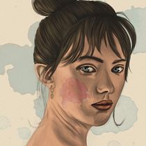 My project for course: Illustrated Portraits with Procreate. Ilustração tradicional, Ilustração vetorial, Ilustração digital, e Desenho de retrato projeto de Silke Bauwens - 07.10.2022