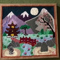 Mi proyecto del curso: Punch needle para el diseño de alfombras. Projekt z dziedziny Projektowanie dodatków, Craft,  Haft,  Dekoracja wnętrz,  Haft pętelkow, Wzornictwo tekst i liów użytkownika Maria Luisa Kazar - 07.10.2022