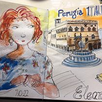 My project for course: Artistic Watercolor Sketching: Dare to Express Your Ideas. Traditional illustration, Sketching, Creativit, Drawing, Watercolor Painting, and Sketchbook project by mjel.63 - 10.08.2022