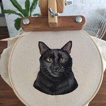 Mi proyecto del curso: Retratos bordados de mascotas: pinta con hilo. Bordado, Ilustração naturalista, e Design têxtil projeto de Joanna Ibarra - 08.10.2022