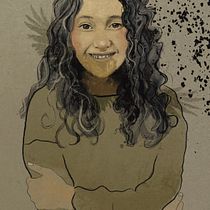 My project for course: Illustrated Portraits with Procreate. Ilustração tradicional, Ilustração vetorial, Ilustração digital, e Desenho de retrato projeto de karen.dickinson1 - 08.10.2022