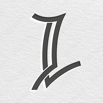 Mein Abschlussprojekt für den Kurs: Monogramm-Gestaltung mit Initialen. Projekt z dziedziny Br, ing i ident, fikacja wizualna, Projektowanie graficzne,  Kaligrafia, Projektowanie logot i pów użytkownika Jennifer Lange - 07.10.2022