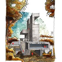 Luis Campo- Final Project - Del papel al Photoshop. Drawing, Digital Illustration, Architectural Illustration & Ink Illustration project by Luifer Campo Núñez - 10.08.2022