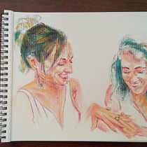 Il mio progetto del corso: Disegno di ritratti espressivi con pastelli morbidi. Traditional illustration, Fine Arts, Drawing, Portrait Drawing, and Artistic Drawing project by Silvia - 10.10.2022