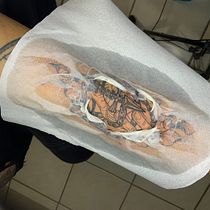Mi proyecto del curso: Técnicas de tatuaje blackwork con línea fina. Tattoo Design project by Christopher Ramirez - 10.10.2022