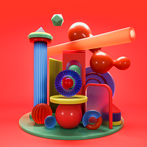 Mi proyecto del curso: Composiciones abstractas con Cinema 4D. Un projet de 3D, Modélisation 3D , et Conception 3D de José Luis Padilla Castañeda - 09.10.2022