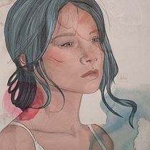 Mi proyecto del curso: Retrato ilustrado con Procreate. Ilustração tradicional, Ilustração vetorial, Ilustração digital, e Desenho de retrato projeto de soder_art - 11.10.2022