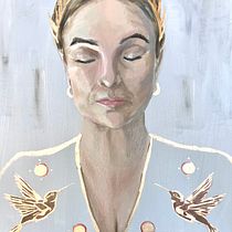 Selbstportrait. Een project van  Beeldende kunst, Schilderij y  Olieverfschilderij van kraft Blanche - 11.10.2022