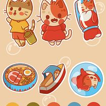 Meu projeto do curso: Ilustração de uma história com estilo kawaii. Traditional illustration, Character Design, Digital Illustration, and Manga project by paulawalesca - 09.02.2022