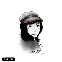 Mi proyecto del curso: Técnicas de dibujo tradicional con Procreate. Un proyecto de Ilustración tradicional, Dibujo, Ilustración digital, Dibujo de Retrato y Dibujo digital de Luz Tunquipa - 11.10.2022