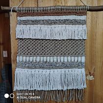 Mi proyecto del curso: Introducción al macramé: creación de un tapiz decorativo Ein Projekt aus dem Bereich Erweiterungsentwicklung, H, werk, Innendesign, Dekoration von Innenräumen, Weben, Makramee und Textildesign von Alicia Santana - 11.10.2022