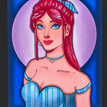 Mi proyecto del curso: Retrato de personajes femeninos con Procreate. Projekt z dziedziny Trad, c, jna ilustracja, Ilustracja c, frowa, R, sunek c i frow użytkownika martinezpaulinanicole - 11.10.2022