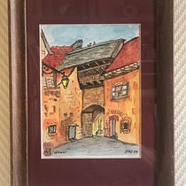 Mein Abschlussprojekt für den Kurs: Architektonische Zeichnung mit Aquarell und Tinte. Sketching, Drawing, Watercolor Painting, Architectural Illustration, Sketchbook & Ink Illustration project by Klaus Mohr - 12.16.2023