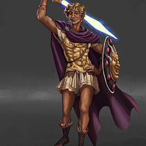 Paz, Scion of Gold: Concept Art Ein Projekt aus dem Bereich Traditionelle Illustration, Design von Figuren, Digitale Illustration, Concept Art, Digitale Zeichnung und Digitale Malerei von gregorian_a - 12.10.2022