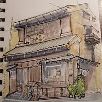 Mi proyecto del curso: Dibujo arquitectónico expresivo con marcadores de colores. Sketching, Drawing, Architectural Illustration, Sketchbook & Ink Illustration project by andres_cg3837 - 10.12.2022