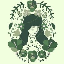 Mi proyecto del curso: Retrato ilustrado con elementos botánicos. Traditional illustration, Digital Illustration, Botanical Illustration, and Digital Drawing project by Susana Alejandra Carranco Galicia - 10.12.2022