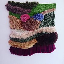 Mon projet du cours : Introduction au latch hooking et au locker hooking. Decoração de interiores, Tecido, e Design têxtil projeto de Hélène Io - 10.10.2022