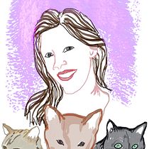 Digital painting - First sketch: me & my pets. Traditional illustration, Drawing, Digital Illustration, Digital Drawing, and Digital Painting project by rian.lensen - 10.12.2022